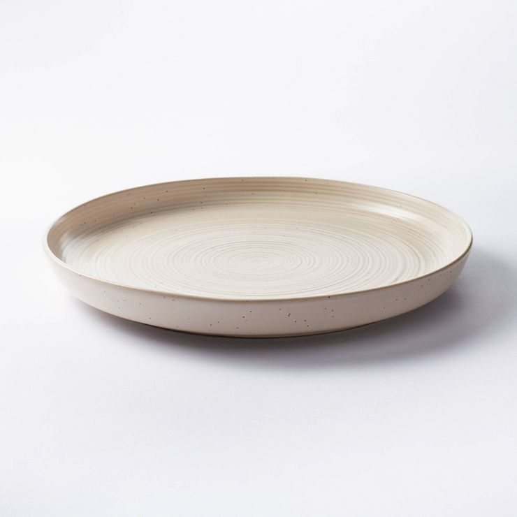 15&#34; Stoneware Round Serving Platter Cream - Threshold&#8482; designed with Studio McGee | Target