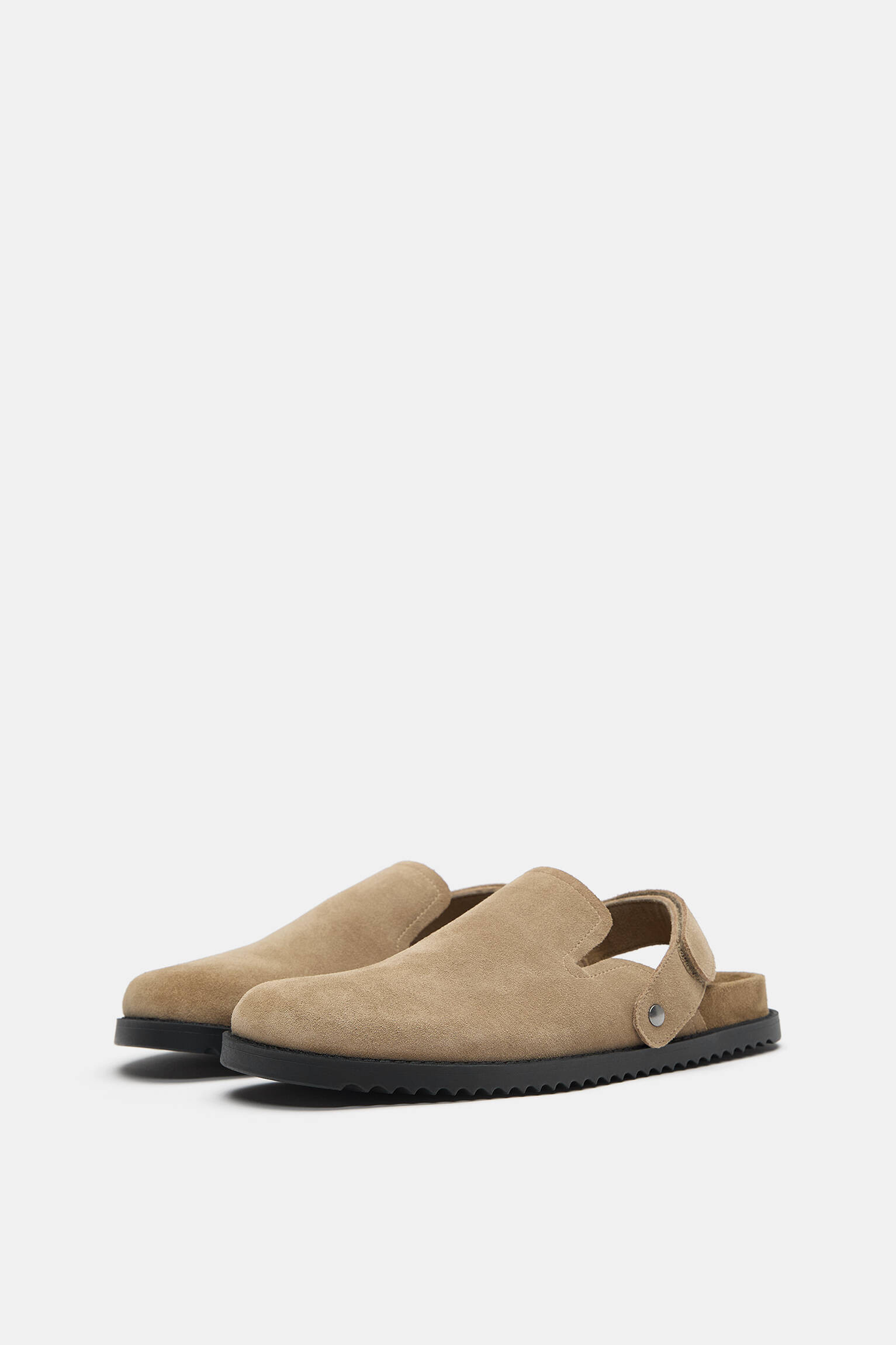 Leather multi-position strap clogs - pull&bear | PULL and BEAR UK