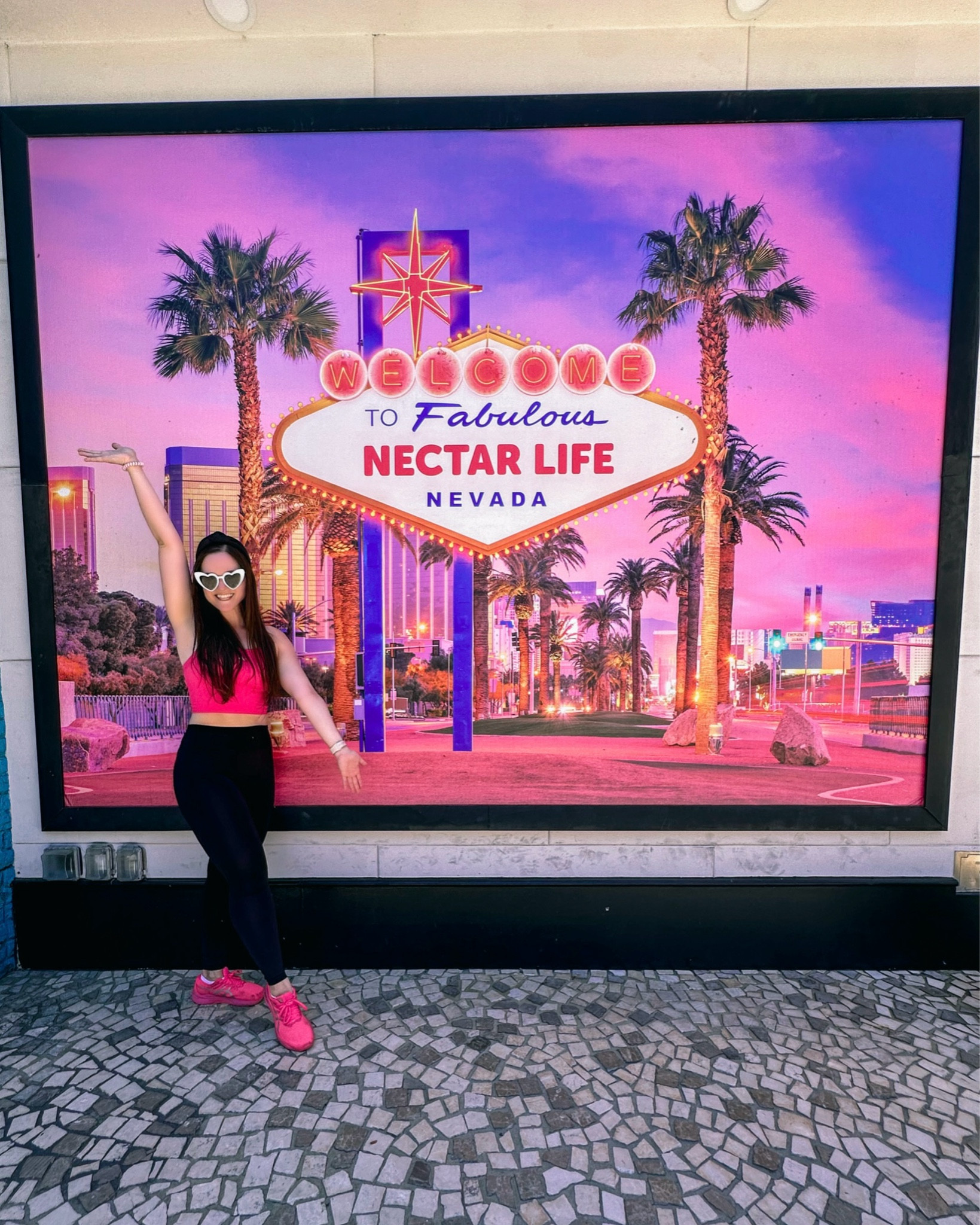 Activewear but make it Barbiecore | great comfy travel fit. Also perfect for running errands or of course hitting the gym! 

Barbie aesthetic | Barbie Girl | neoprene headband | best leggings | bra tank | running shoes | runner | girly style | Viva Las Vegas | feminine | girlie | sporty | athleisure | heart sunglasses  

#LTKShoeCrush #LTKTravel #LTKActive