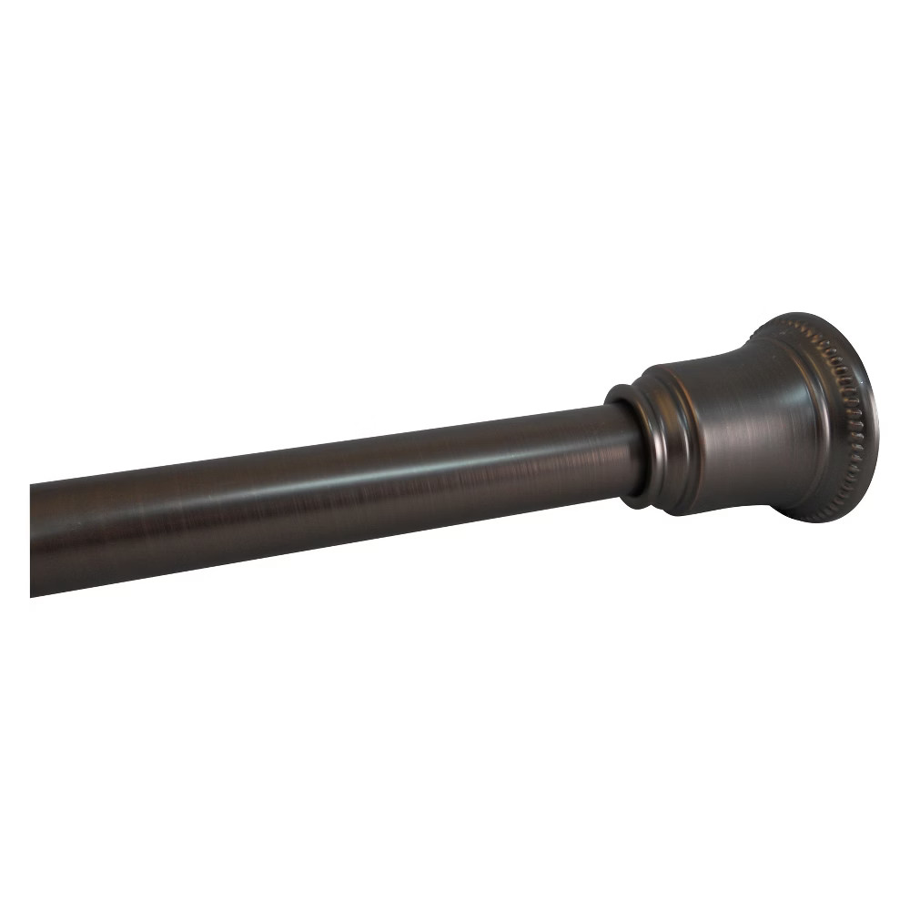 Rope Edge Decorative Shower Rod Oil Rubbed Bronze Cloud 44-72"" - Elegant Home Fashions | Target