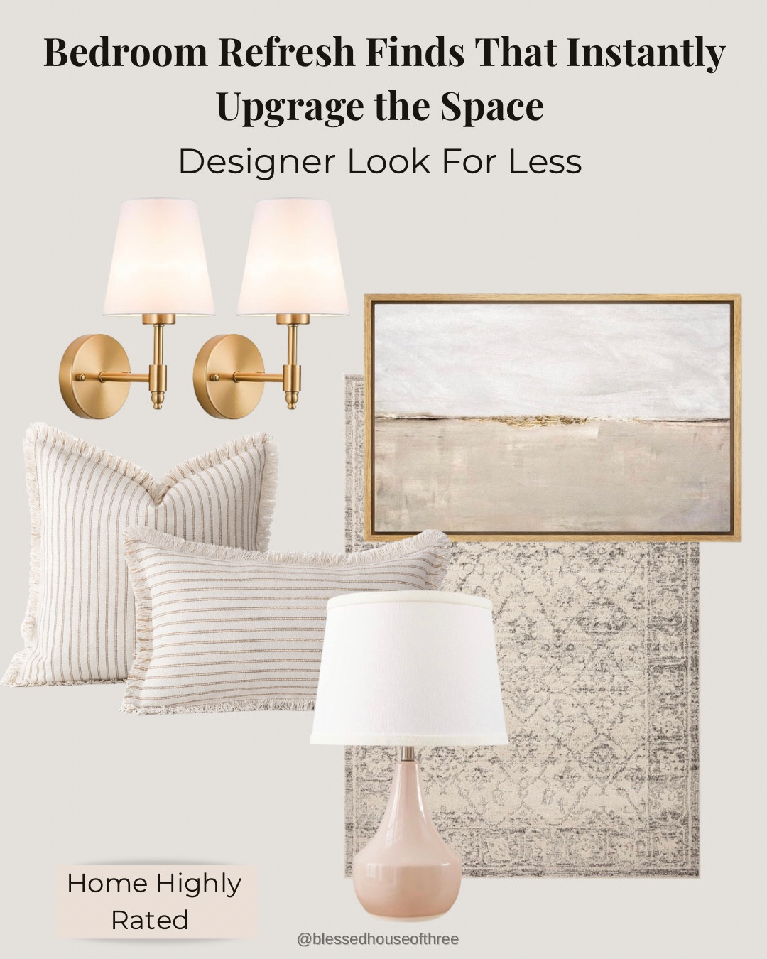 Bedroom refresh finds that instantly upgrade your space without replacing furniture. These are some of my most loved, best rated neutral bedroom finds that give that designer look for less and help you get that hotel bed feel at home. From elevated lighting and soft neutral pillows to high quality bedding and must-have mattress layers, these are the pieces that make a bedroom feel calm, cozy, and pulled together. Perfect if you’re refreshing your primary bedroom, guest room, or just wanting a simple bedroom update that makes a big impact. Save 🤍 for later.

#LTKHome #LTKSaleAlert