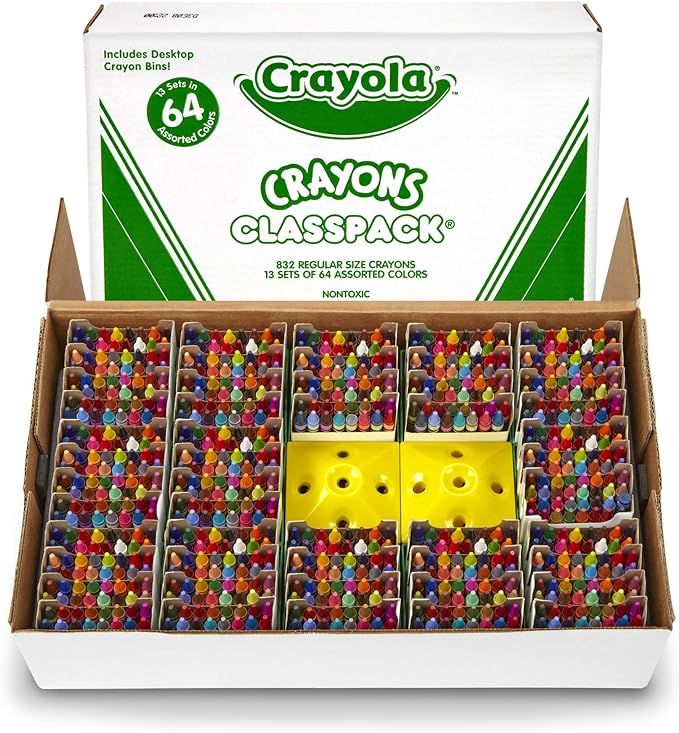 Crayola Crayon Classpack, Reg Size, 64 Colors, Pack of 832 | Amazon (US)