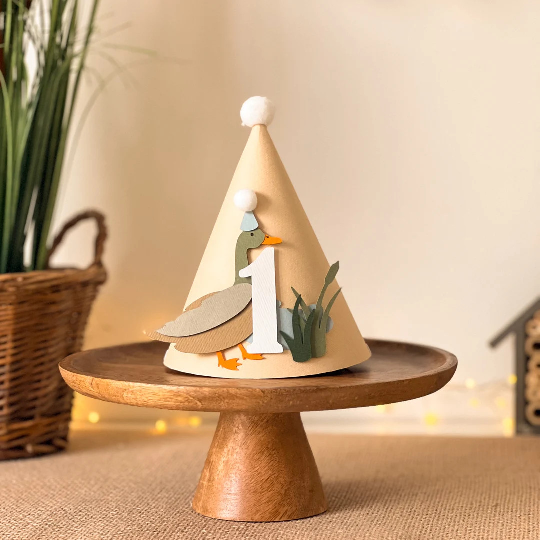 One Lucky Duck Party Hat, Mallard 1st Birthday Decorations, One Year Old Birthday Party Decor, Bo... | Etsy (US)