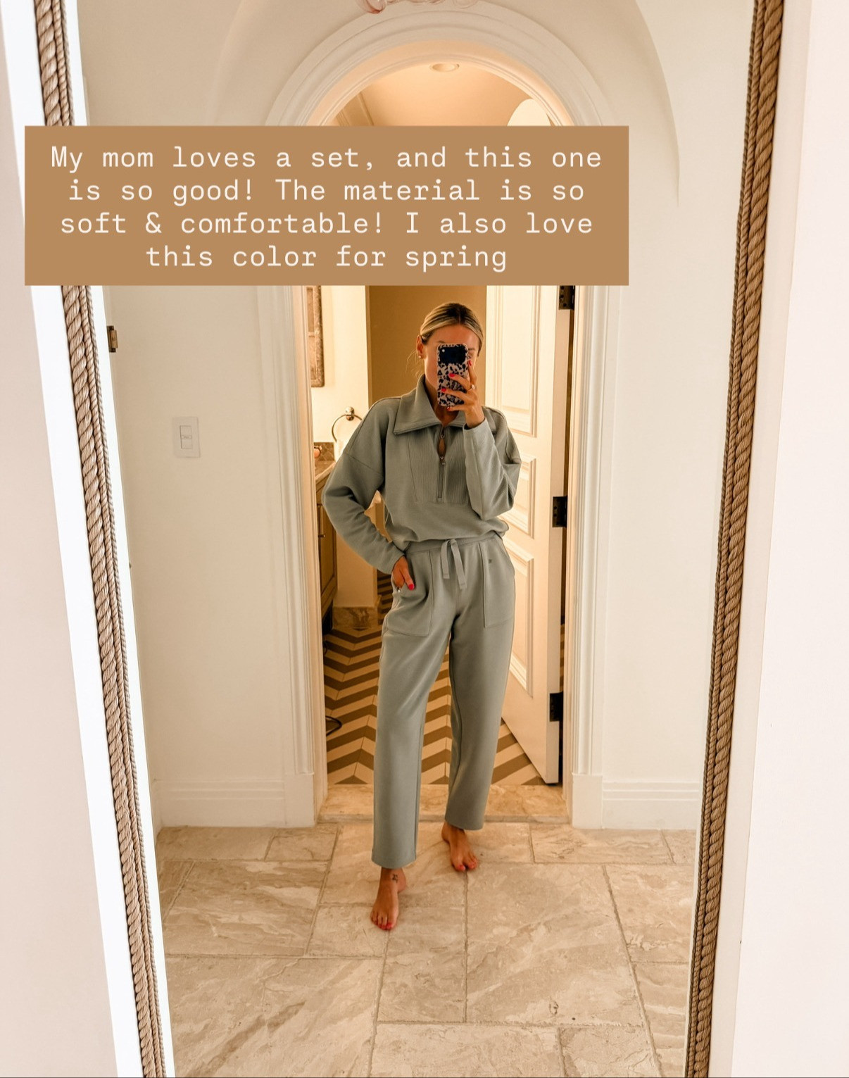 This lounge set is such a great gift for Mother's Day! It's super comfortable! I'm wearing a size S! Use code BRITTANYXSPANX for 15% off your first order on Spanx!

Loverly Grey, Mother's day gift ideas, lounge set, loungewear 

 #LTKMothersDay