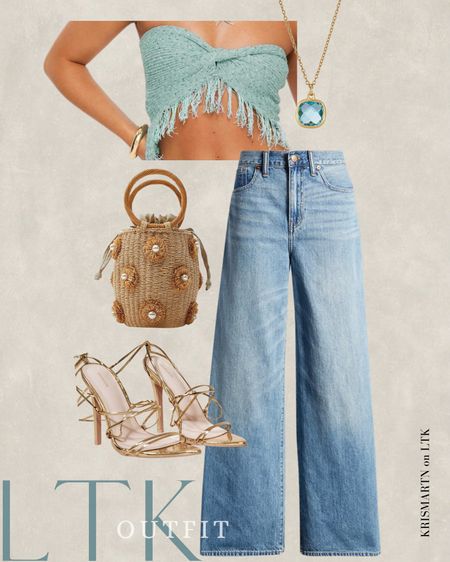 Blue Teal Aquamarine Spring Summer Outfit 

#LTKfindsunder50 #LTKtravel #LTKfindsunder100