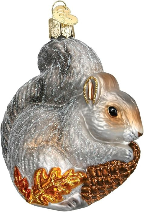 Old World Christmas Hungry Squirrel Glass Blown Ornament for Christmas Tree, Handcrafted Holiday ... | Amazon (US)