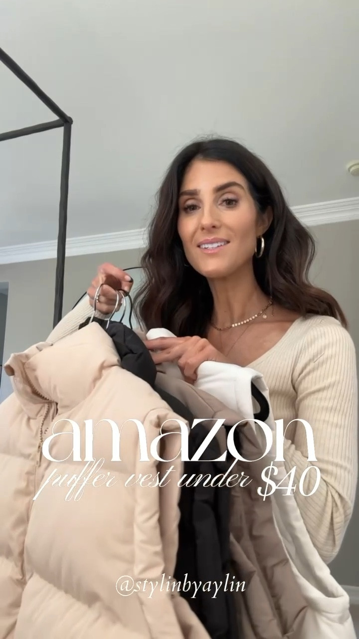 Amazon puffer vest under $40 ✨ I’m just shy of 5-7” wearing the size small

#LTKSeasonal #LTKstyletip #LTKfindsunder50