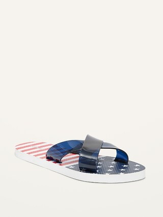 Women / ShoesPlant-Based Jelly Crisscross-Strap Flip-Flop Sandals for Women | Old Navy (US)