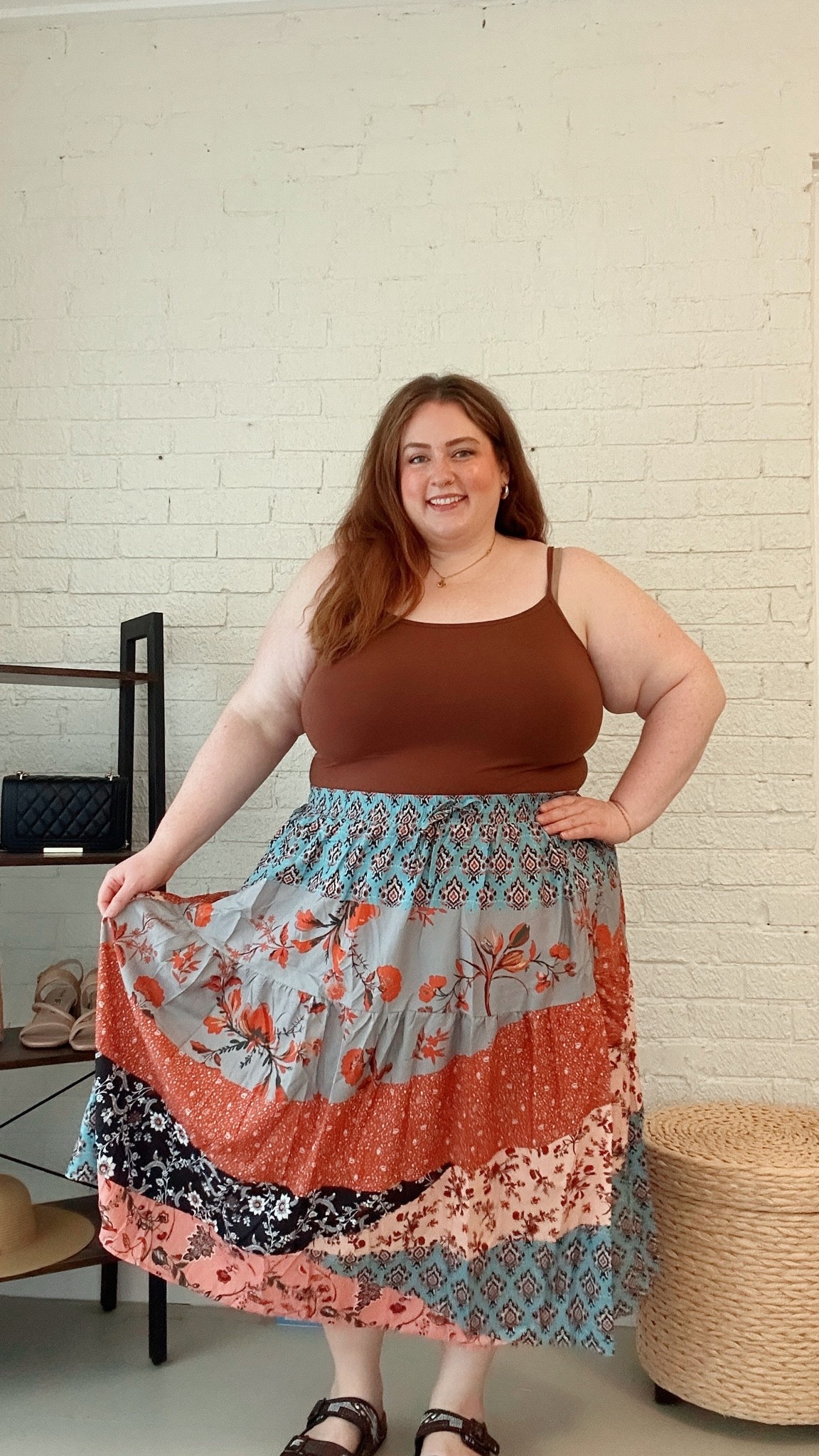 Plus size boho skirt!

#LTKPlusSize #LTKMidsize