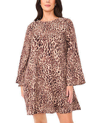 Women's Animal-Print A-line Mini Dress | Macy's