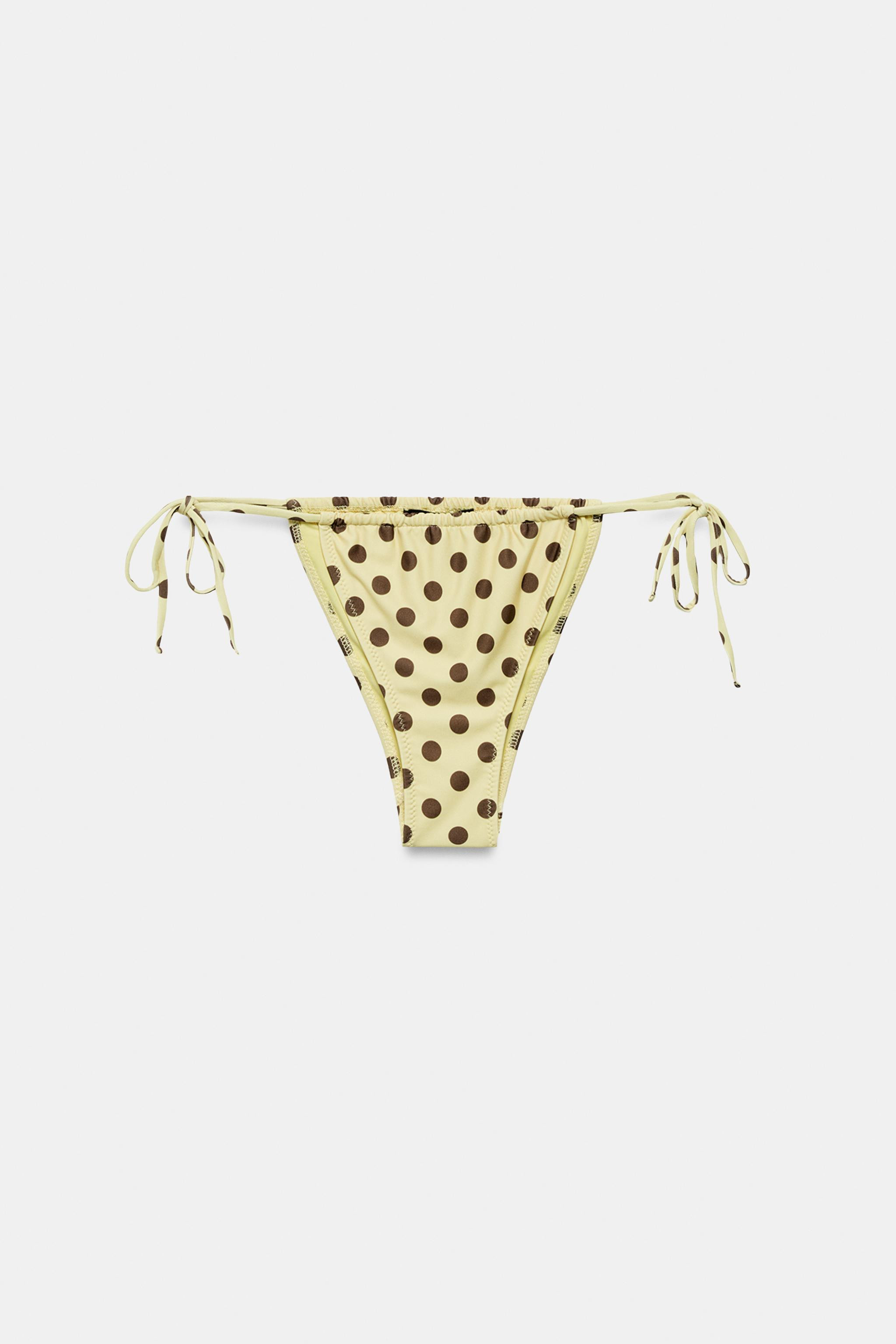 POLKA DOT CURTAIN BIKINI BOTTOMS | Zara US