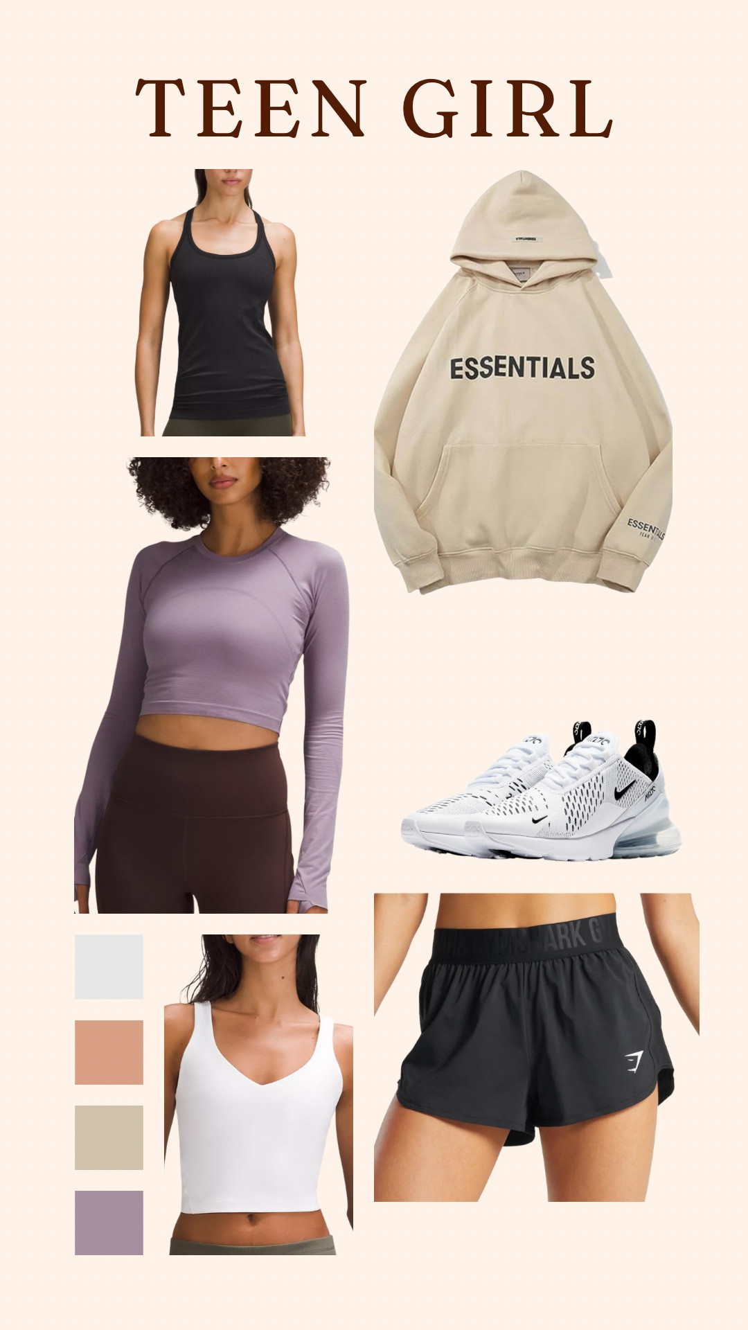 Teen girl athletic outfit, gift guide, Lu Lu lemon, nike, gym shark, Amazon 

#LTKGiftGuide #LTKstyletip #LTKfitness