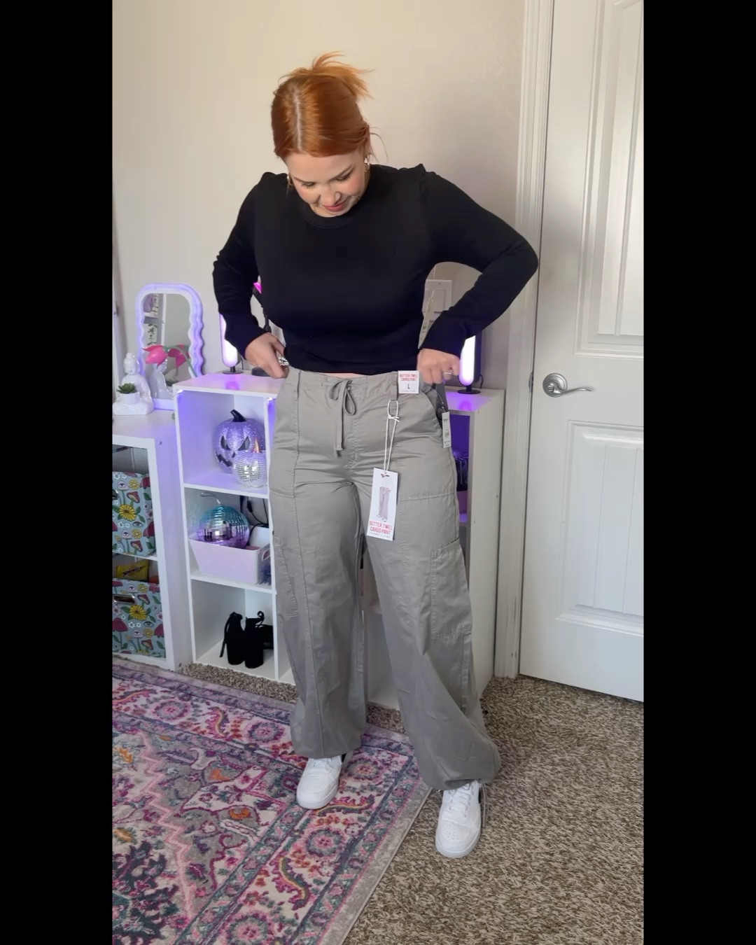 Walmart cargo pants 🤌🏼
I’m wearing a Large (11/13) and the shirts are also Walmart (no boundaries) and I’m wearing a large (I am 5’6”).

#LTKSaleAlert #LTKMidsize #LTKFindsUnder50