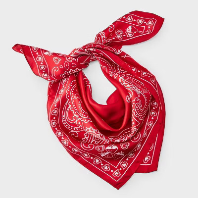 Strawberry & Paisley Print Scarf - Universal Thread™ Red | Target