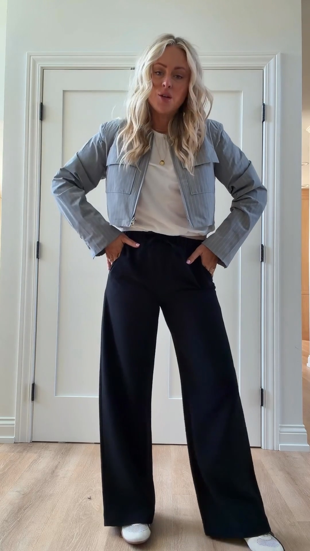 Airport fit ✈️ my jacket is 30% off today!

These @Aritzia  pants are 1000% worth the hype. I’m in the tall (I’m 5’6”) and they do run a little short—fits more like a regular length on me. They also come in linen 🙌🏼
@Alo Yoga jacket in a medium for layering ✔️ Target tank in a small 🤍.


Travel fit. Airport. Lodge pant. 

#LTKTravel #LTKootd #LTKSaleAlert