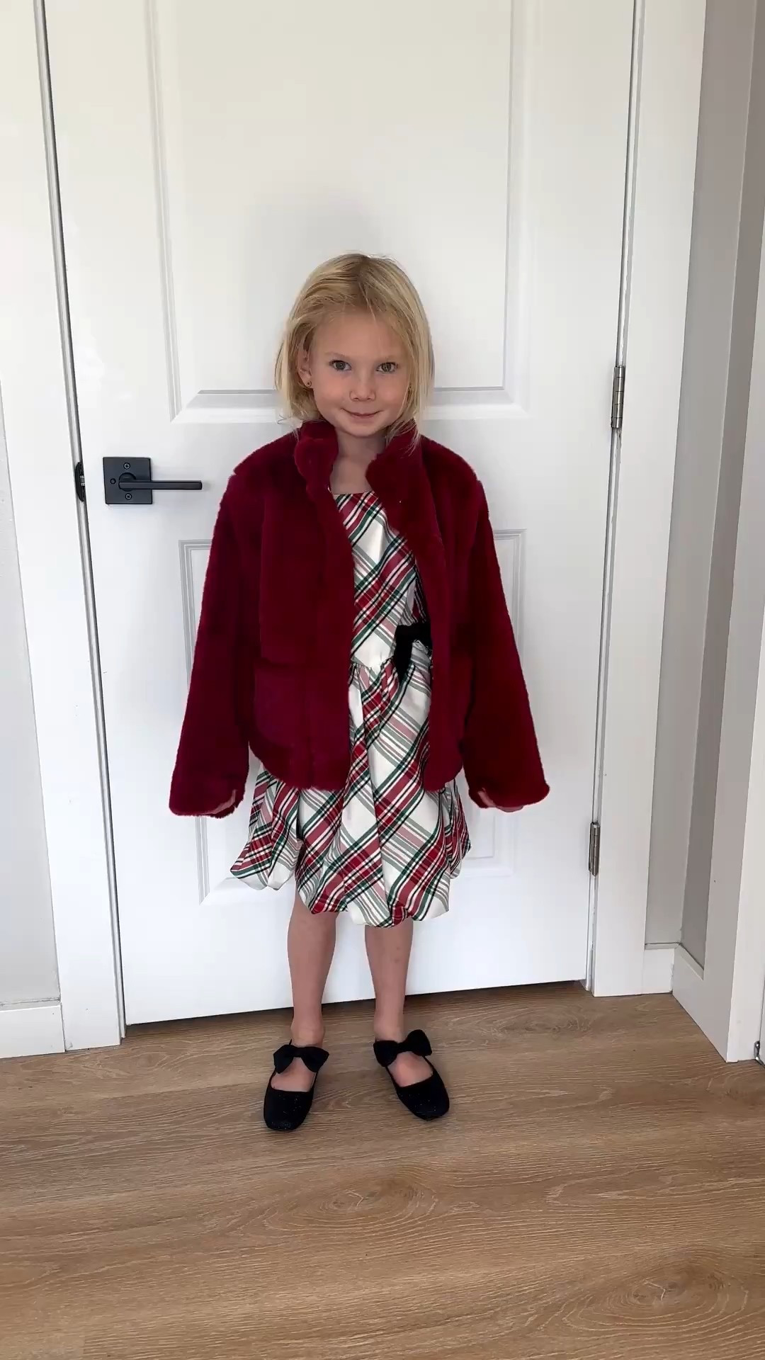 I found the CUTEST holiday outfit for little girls 🎄✨
My daughter is wearing this to her Christmas piano recital and I cannot handle how precious it is!
Girls' Plaid Bubble Dress in Cream/Red/Green with black bows paired with the Girls' Red Faux Fur Jacket + Girls' Black Bow Ballet Flats (adjustable strap + closed square toe) — classic, timeless, girly + festive.
Perfect for Christmas recitals, Santa photos, holiday parties, church, school concerts, and family gatherings. Linking everything below! 🎁
#LTKKids #LTKHoliday #KidsChristmasOutfits #HolidayKidsFashion #ChristmasOutfitIdeas #GirlsHolidayStyle #ToddlerChristmasDress #KidsHolidayLooks #FestiveKidsStyle #HolidayRecitalLook #ChristmasInspo #MomApprovedKidsFashion

#LTKHoliday #LTKSeasonal #LTKKids