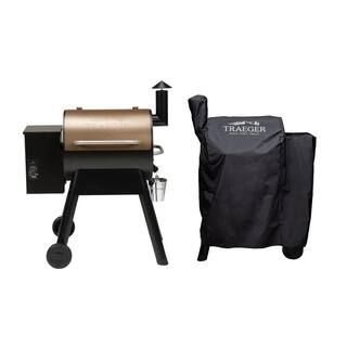 Pro 22 Pellet Grill in Bronze with Cover | The Home Depot