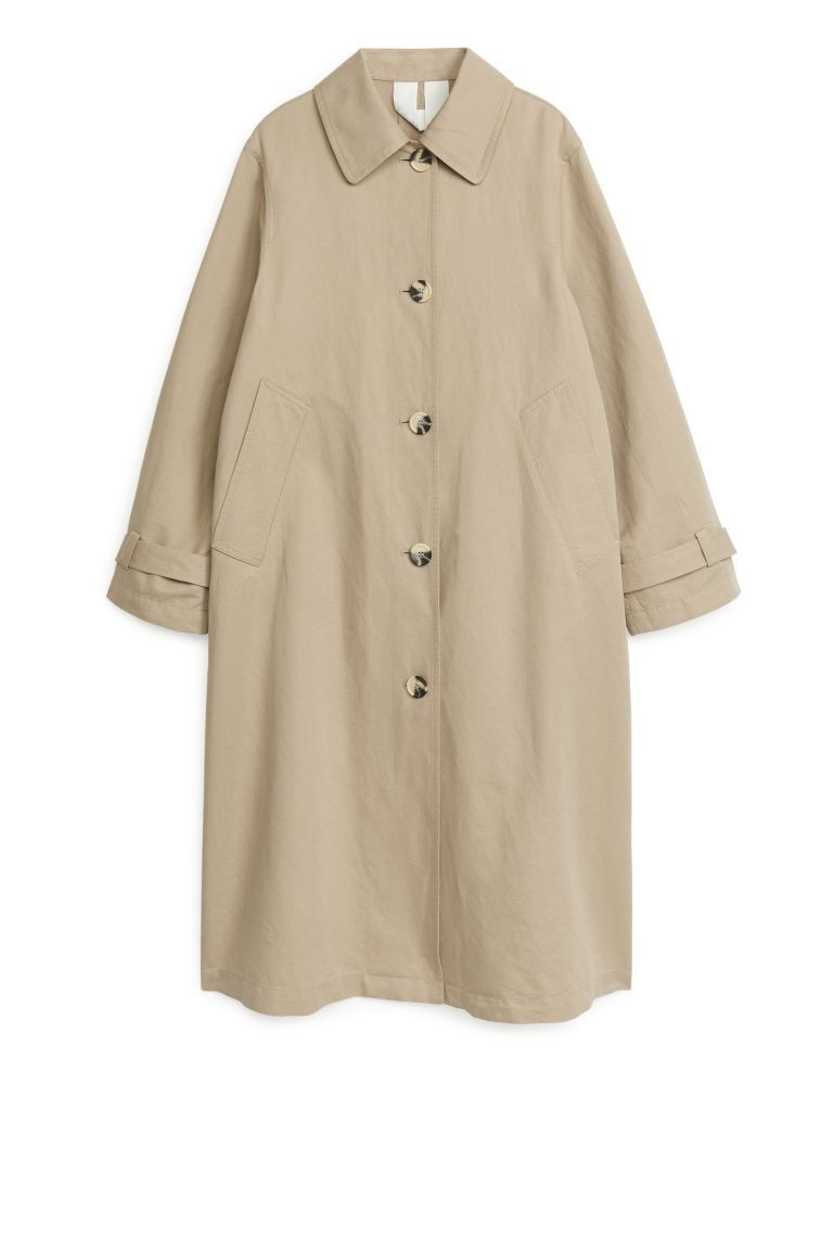 Cotton Linen Coat | H&M (UK, MY, IN, SG, PH, TW, HK)