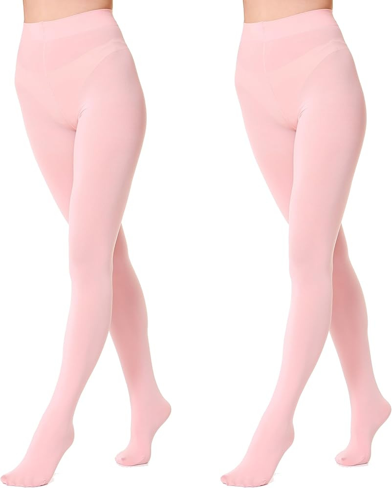 EVERSWE 2 Pairs Pack Women's Opaque Tights | Amazon (US)