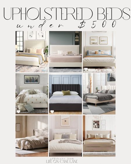 Upholstered beds under $500