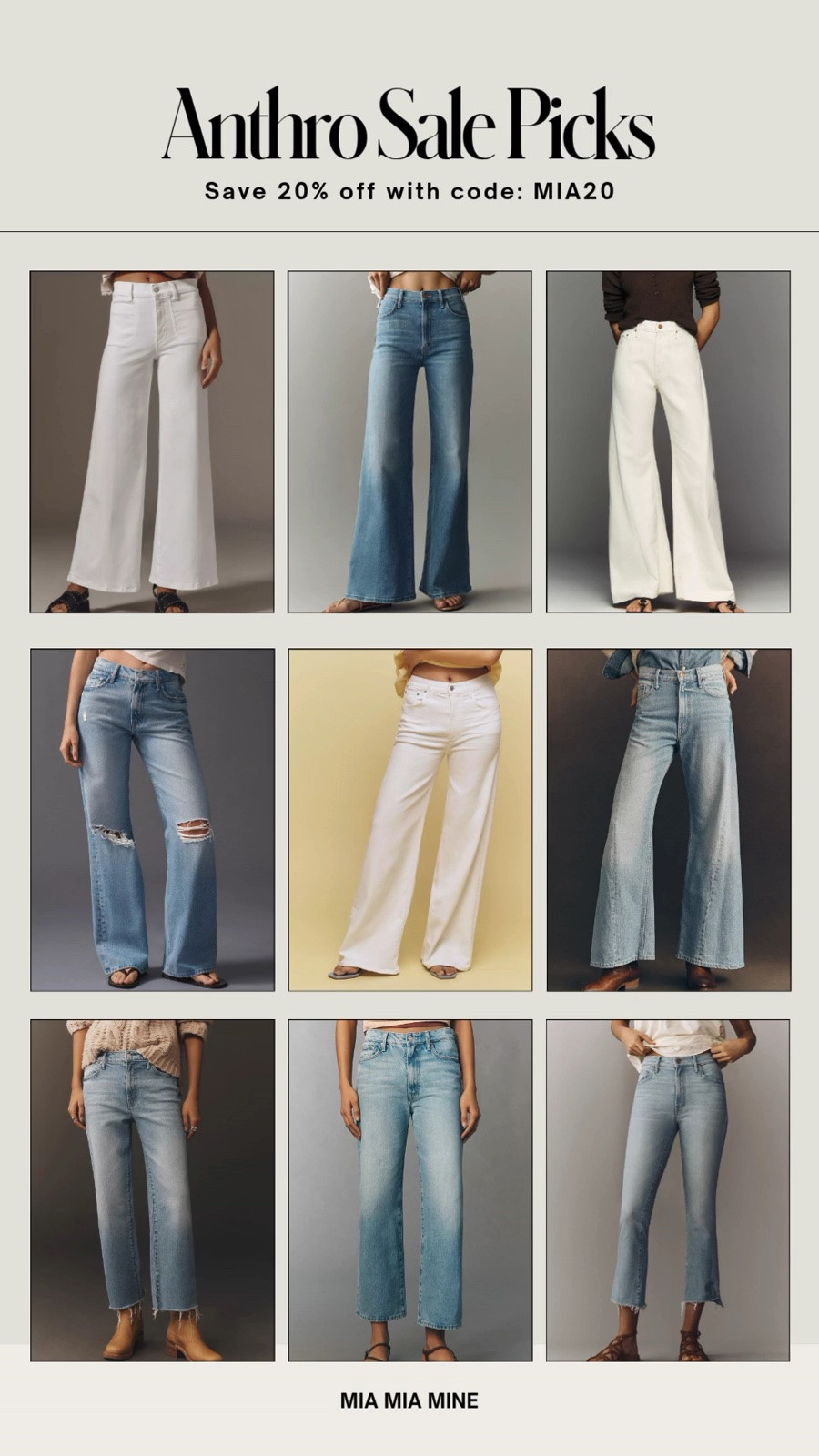 Summer denim on sale! My mother hustler jeans have been trending all spring. You can save 20% off with code MIA20

More flattering jeans on sale include the mother lemon twist, mother ripped jeans, citizens wide leg jeans and cropped straight leg jeans.

#LTKOver40 #LTKSaleAlert #LTKPetite