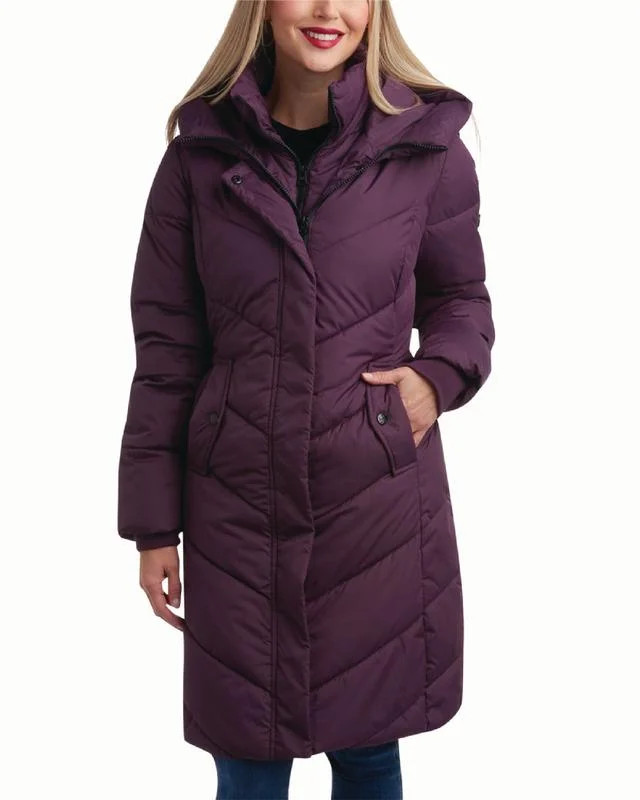 Jessica Simpson Women's Puffer Coat - Classy Long Maxi Puffer Jackets - Cozy Zip Up Hooded (S-XL) | Walmart (US)