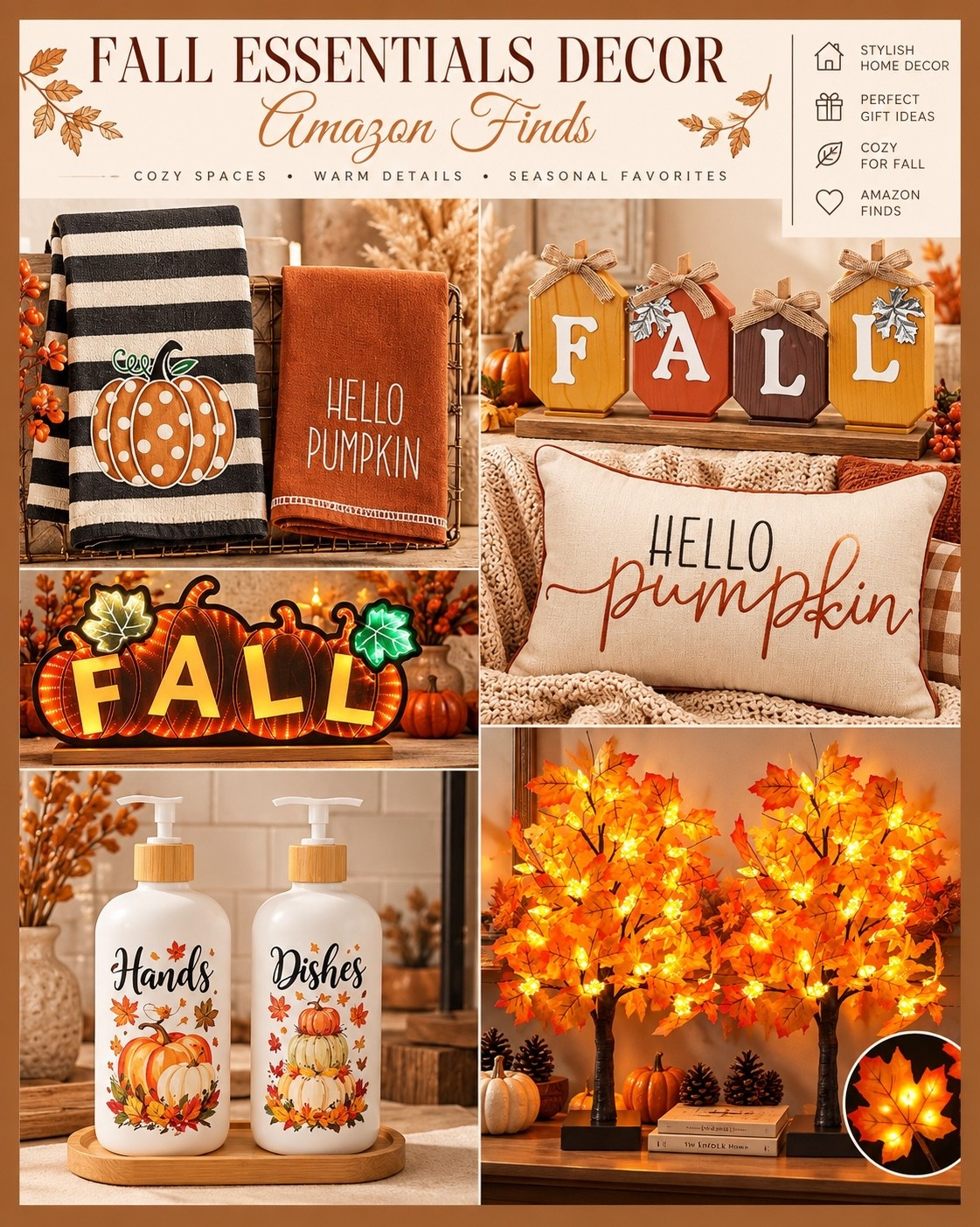 A Little Pumpkin Decor, Warm Lighting & Cozy Details Can Make Your Whole Home Feel Like Fall…