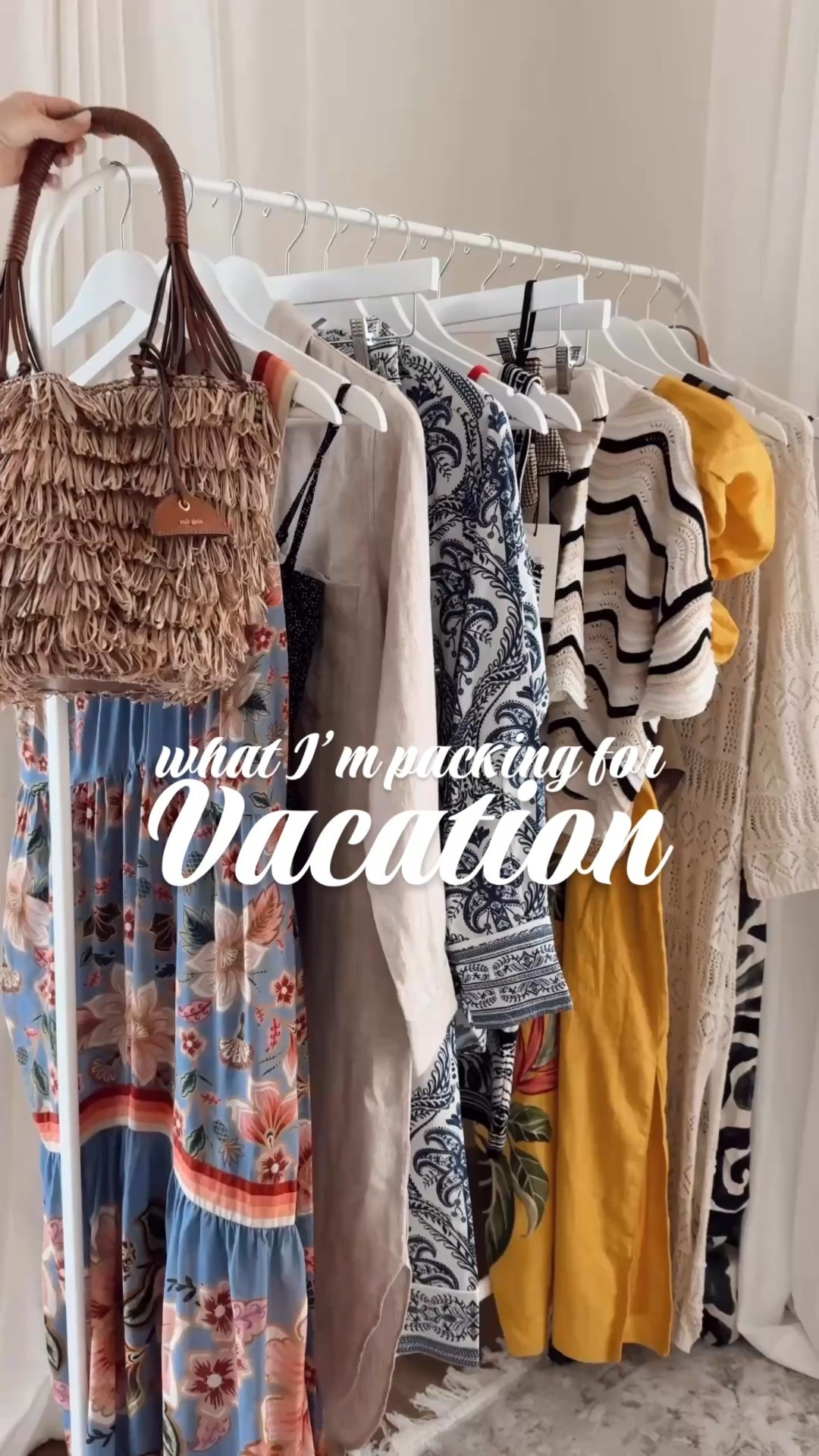 What I’m packing for vacation… 
I’m just shy of 5-7” for reference listing sizing information below

B&W maxi dress: extra small 
Knit coverup: small
Yellow dress: extra small 
Set: small top and extra small shorts 
B&W dress: extra small
Blue matching set: small top
Rails shirt dress : small and extra small bottoms 
Floral dress:  extra small

#LTKFindsUnder100 #LTKFindsUnder50 #LTKSeasonal