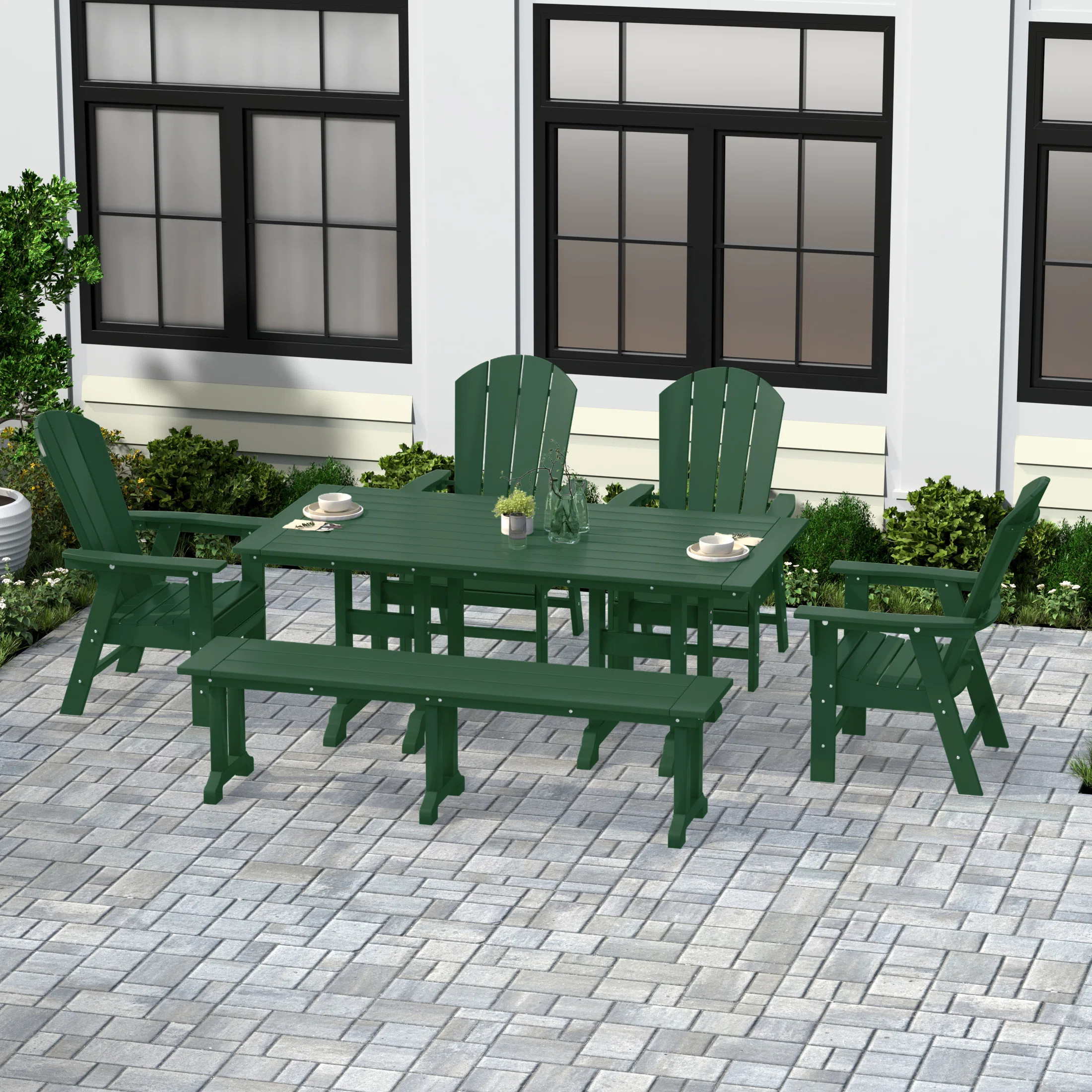 Aleera Rectangular 6 - Person 71" Long Dining Set | Wayfair North America