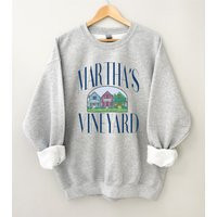 Martha's Vineyard Crewneck Sweatshirt Vintage Style Unisex Sweater | Etsy (US)