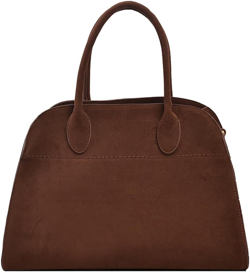 Crossbody Bags for Women Suede Purse Tote Bag Vintage Top Handle Bag Fashion Retro Shoulder Satch... | Amazon (US)