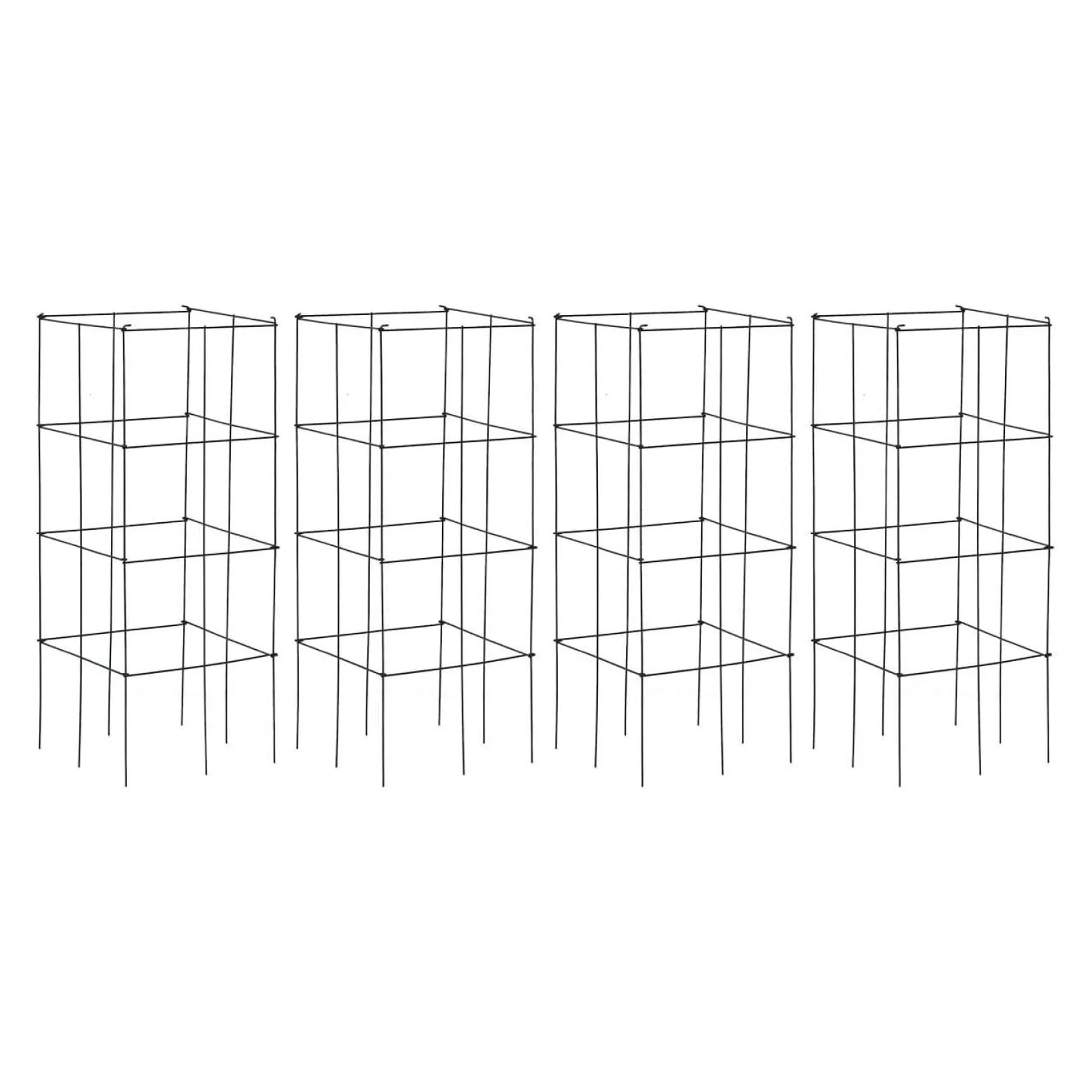Gexandy 4 Pack Folding Tomato Cages, 39 Inches Tall Square Plant Support Cage for Garden Climbing... | Walmart (US)