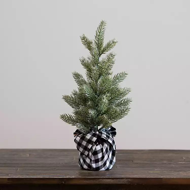 New!Black Buffalo Check Pine Christmas Tree | Kirkland's Home