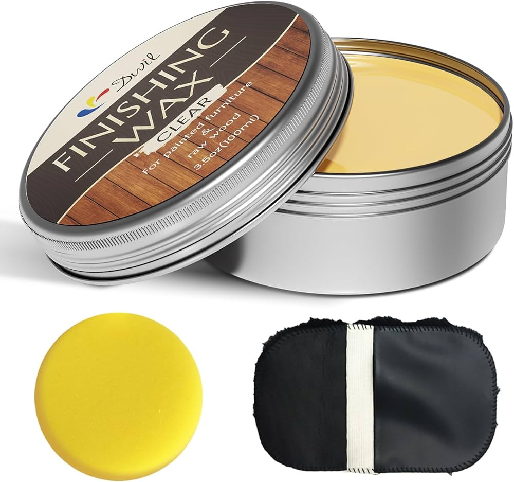 Wood Finishing Wax for Furniture - 100% Natural Chalk Paint Wax for Sealing & Protecting Painted ... | Amazon (US)