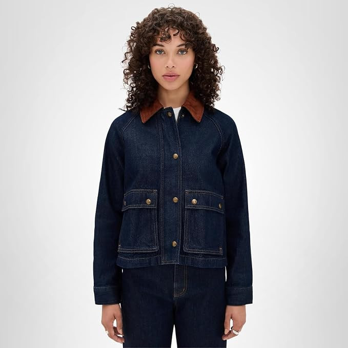 Madewell Women's Denim Trapeze Jacket | Amazon (US)