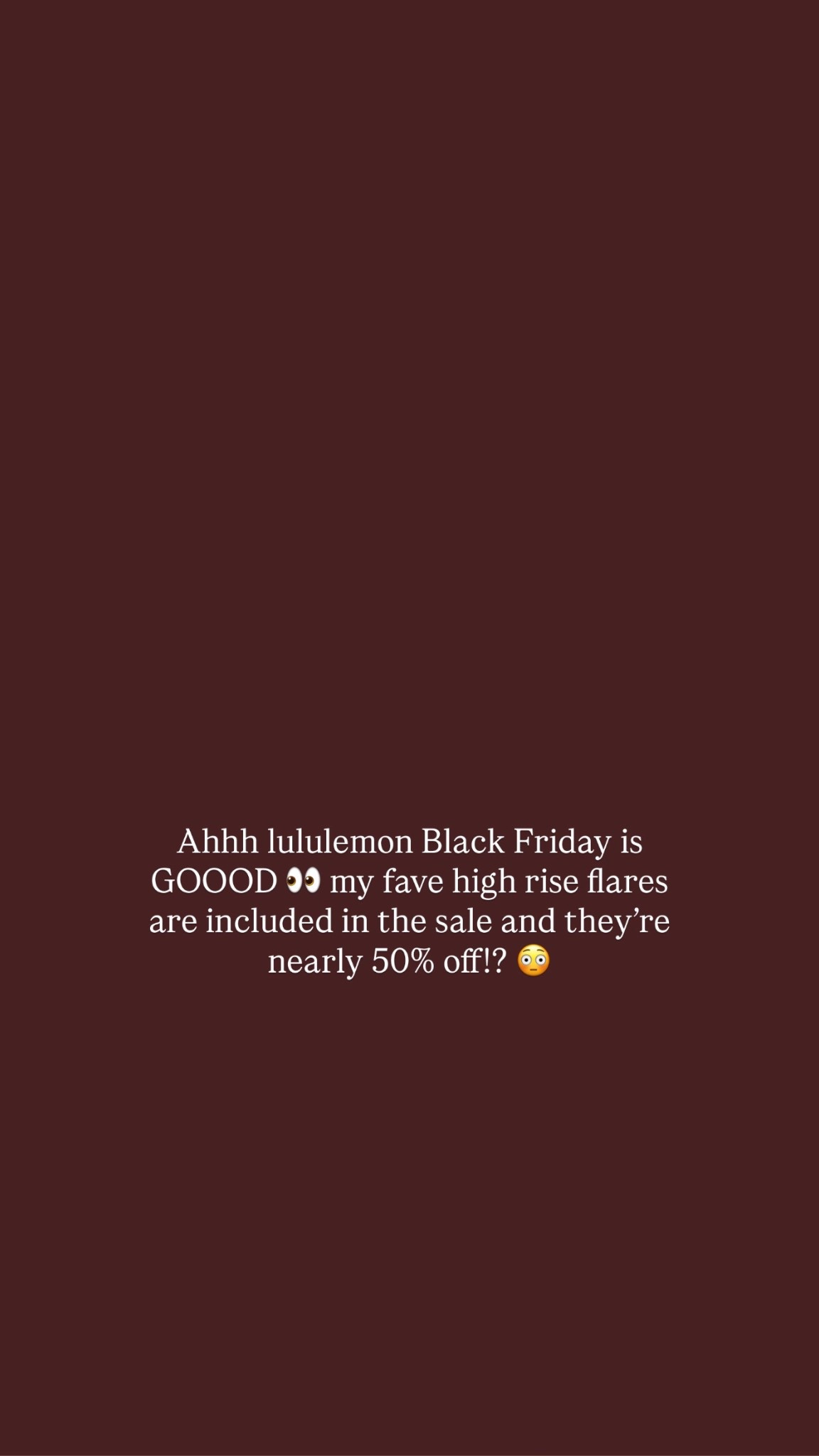 Lululemon Black Friday sale!! 