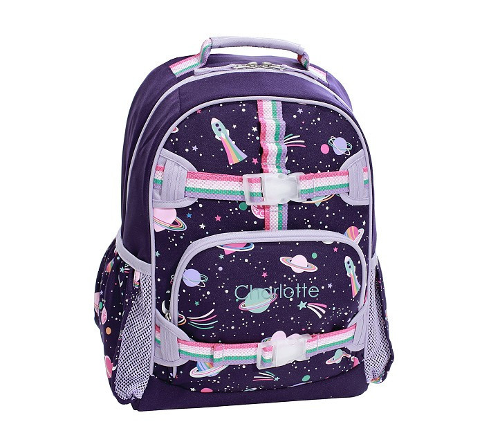 Mackenzie Rainbow Heart Galaxy Glow-in-the-Dark Backpacks | Pottery Barn Kids