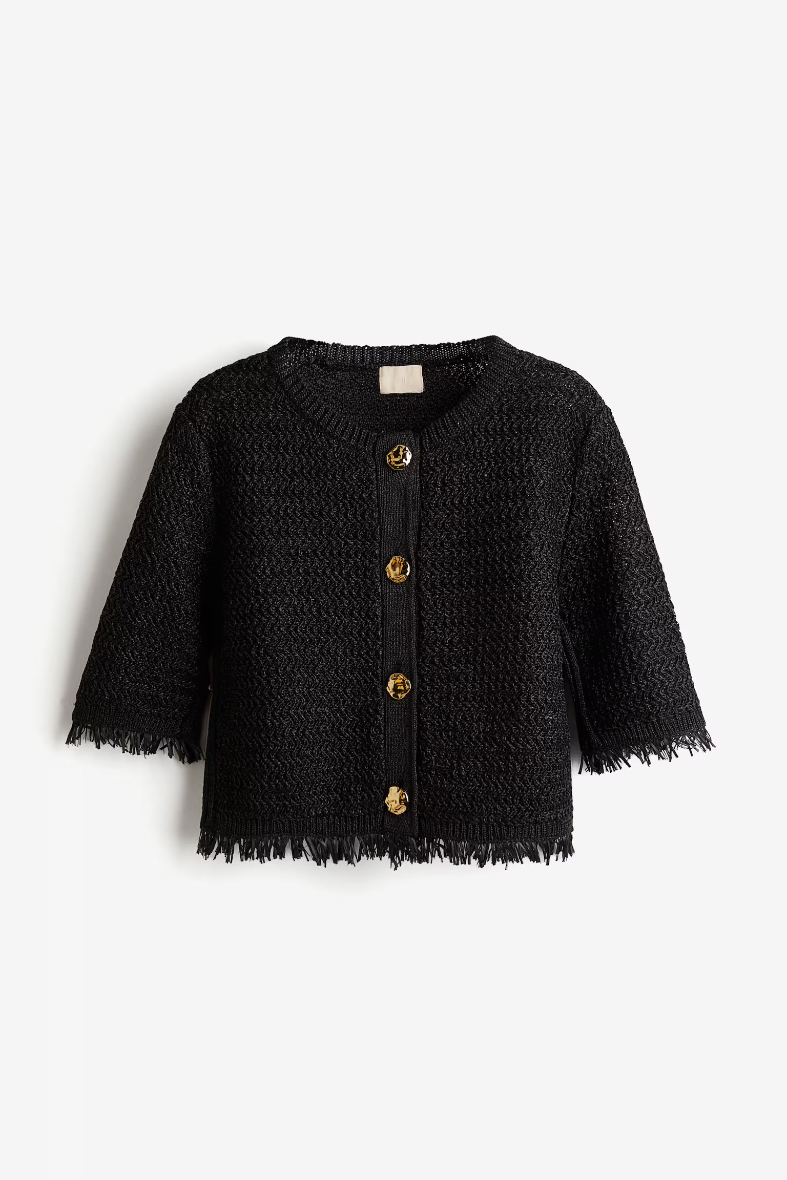 RAFFIA-LOOK CARDIGAN | H&M (US + CA)