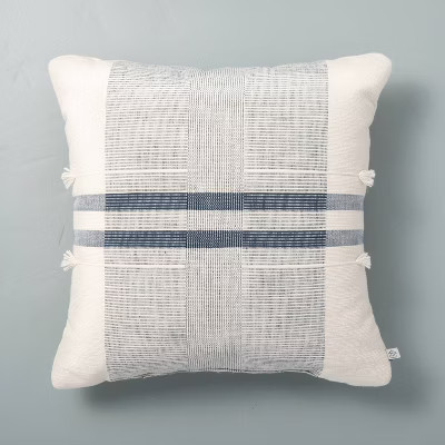 Tassel Center Band Stripes Throw Pillow - Hearth & Hand™ with Magnolia | Target
