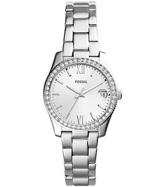 Scarlette Silver Analog & Date Bracelet Watch | Dillard's