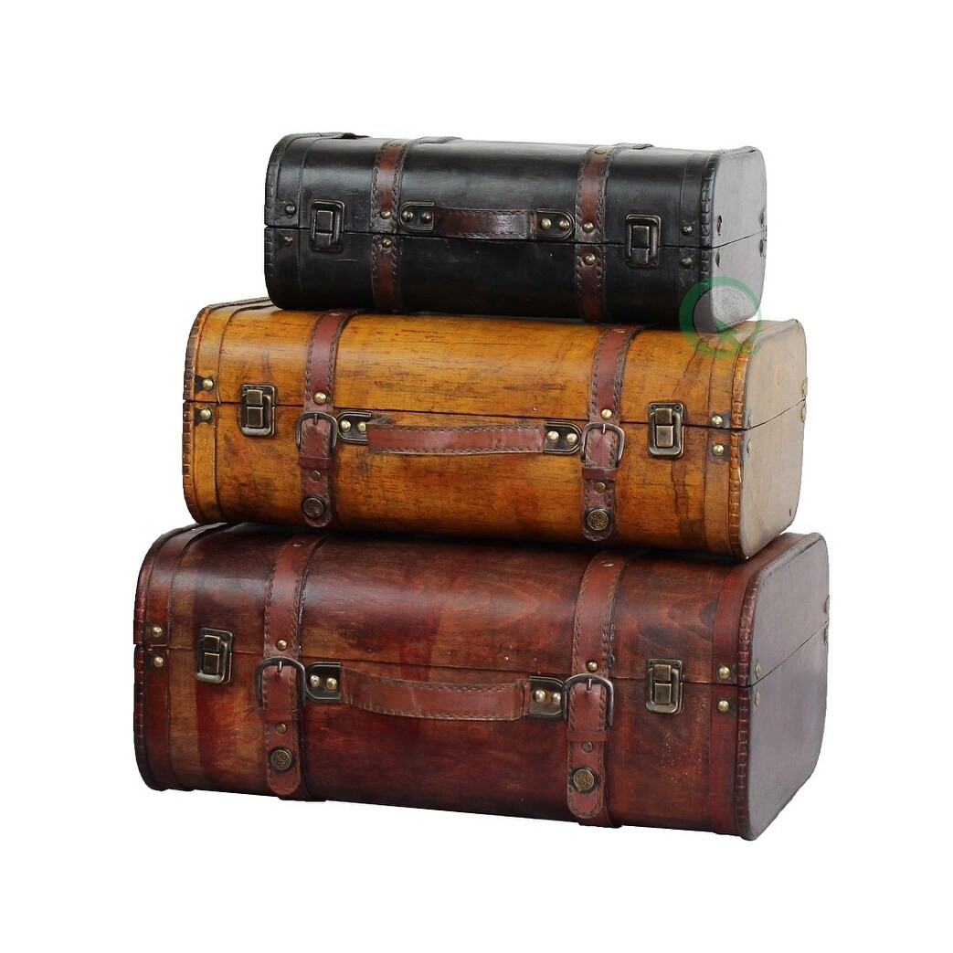 Carbon Loft Lochhead Vintage Decorative Suitcase (Set of 3) | Bed Bath & Beyond