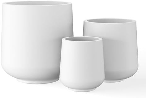 Kante 15.3"+11.6"+8.2" Dia Round Concrete Planter, Large Outdoor Indoor Planter Pots Containers w... | Amazon (US)