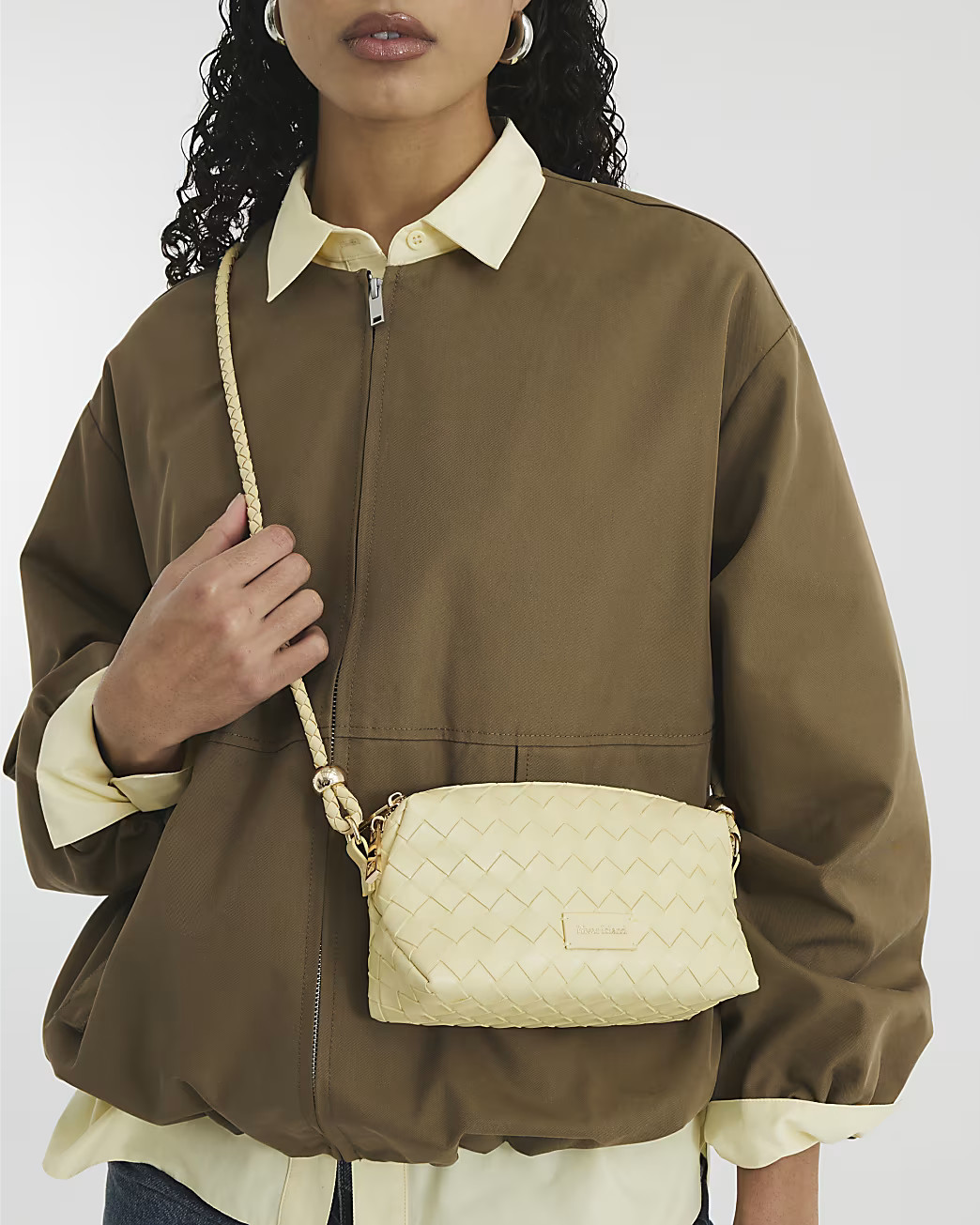 Yellow Weave Cross Body Bags | River Island UK & IE