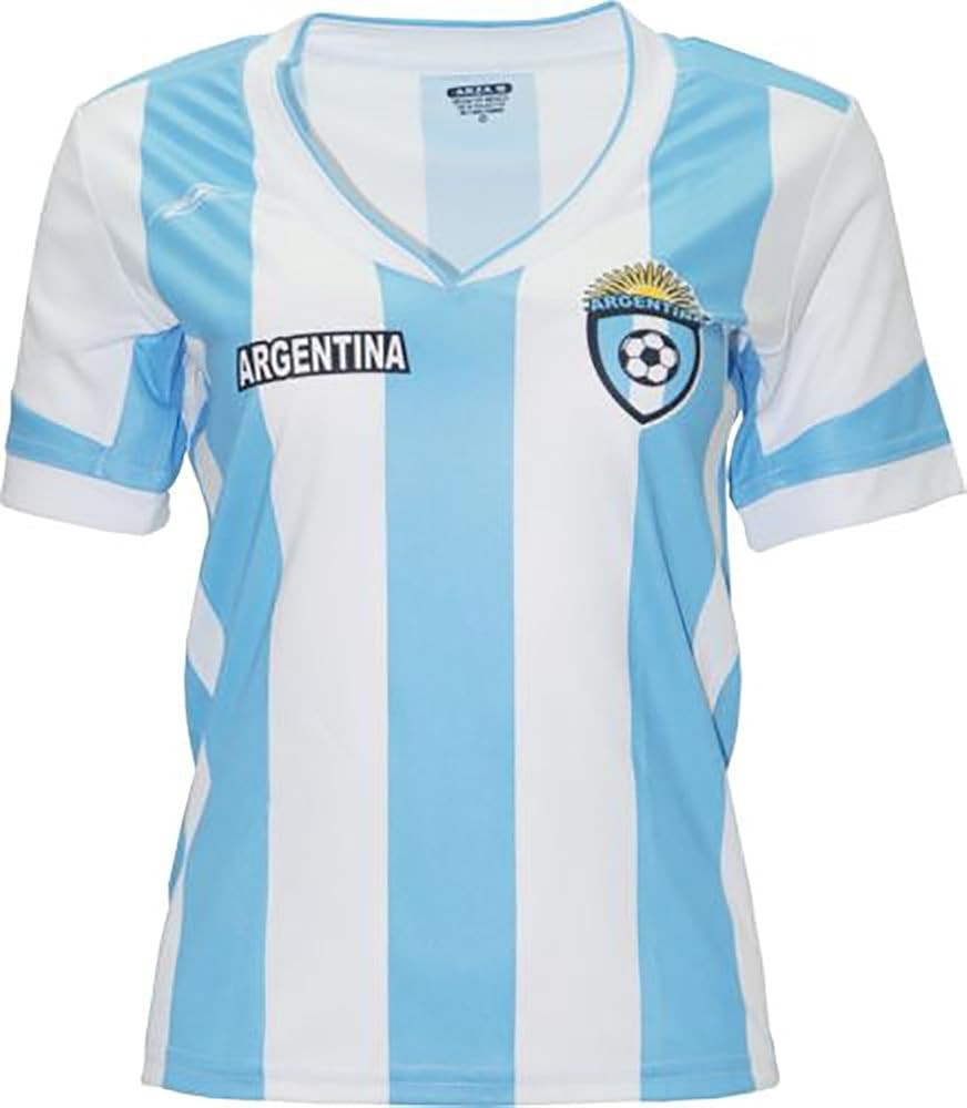 Argentina New Arza Women Jersey Blue White 100% Polyester | Amazon (US)
