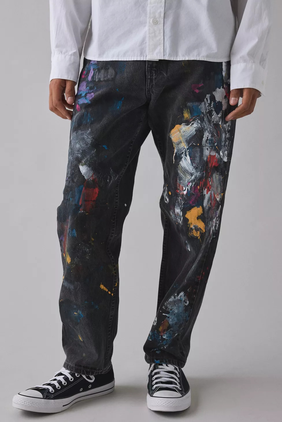 ReMADE By UO Painted Levi's Slouchy Fit Jean | Urban Outfitters (US and RoW)