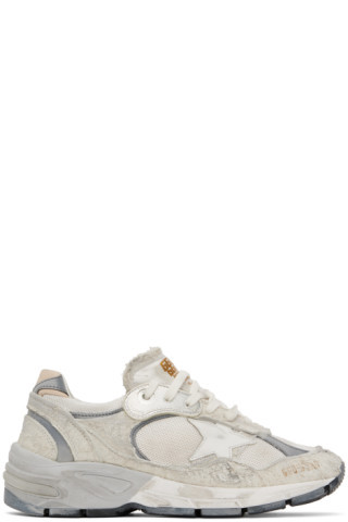 Golden Goose - Gray & Silver Running Dad Net Sneakers | SSENSE