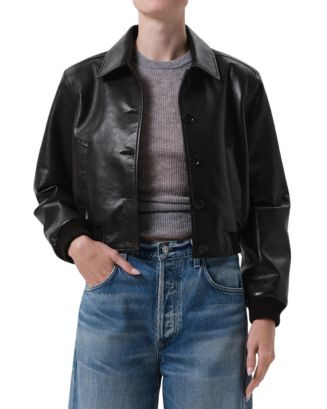 Lola Leather Bomber Jacket | Bloomingdale's (AU)