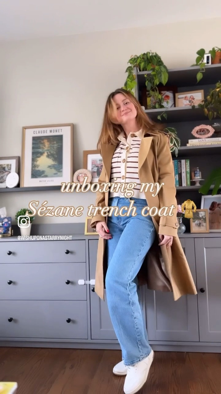 Treated myself to the Sézane Scott Trench :) 

#LTKsalealert #LTKSeasonal