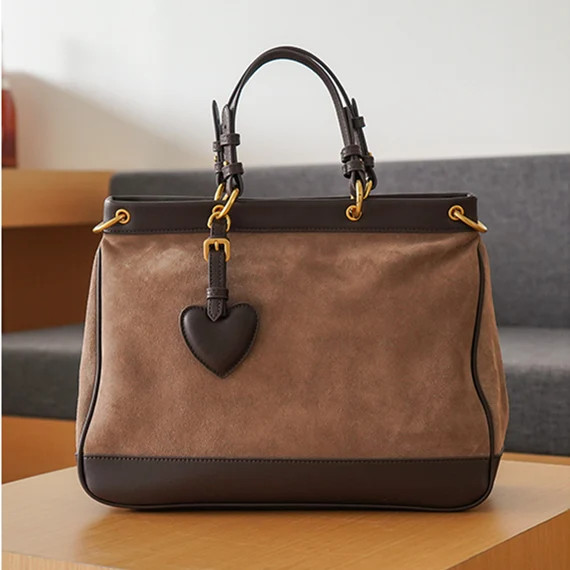 Genuine Leather Handbag/frosted Cowhide Bag/tote Bag/large | Etsy | Etsy (US)