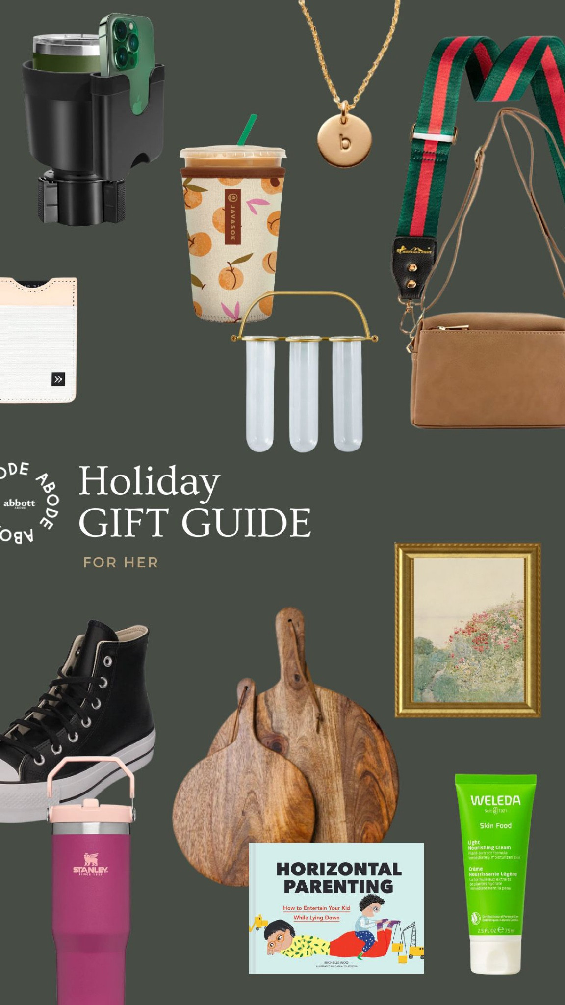 Some of my favorite things that I own and use daily to share with your sister, cousins, and close friends.

Drink holders, framed art, crossbody bags, and more.

#LTKHoliday #LTKhome